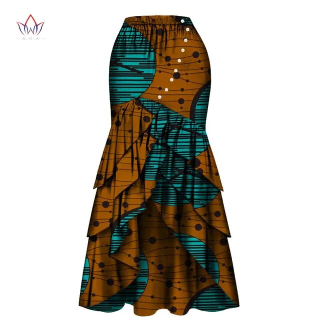 African Skirts For Women Long Maxi Skirt For Women Spring and Autumn Fashion Women's High Waist Elegant Long Skir Party Wy4570