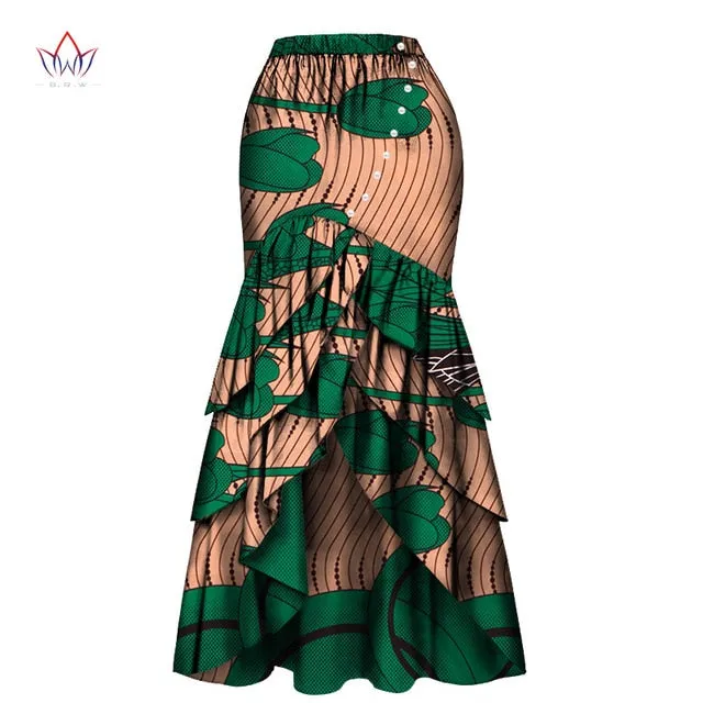 African Skirts For Women Long Maxi Skirt For Women Spring and Autumn Fashion Women's High Waist Elegant Long Skir Party Wy4570