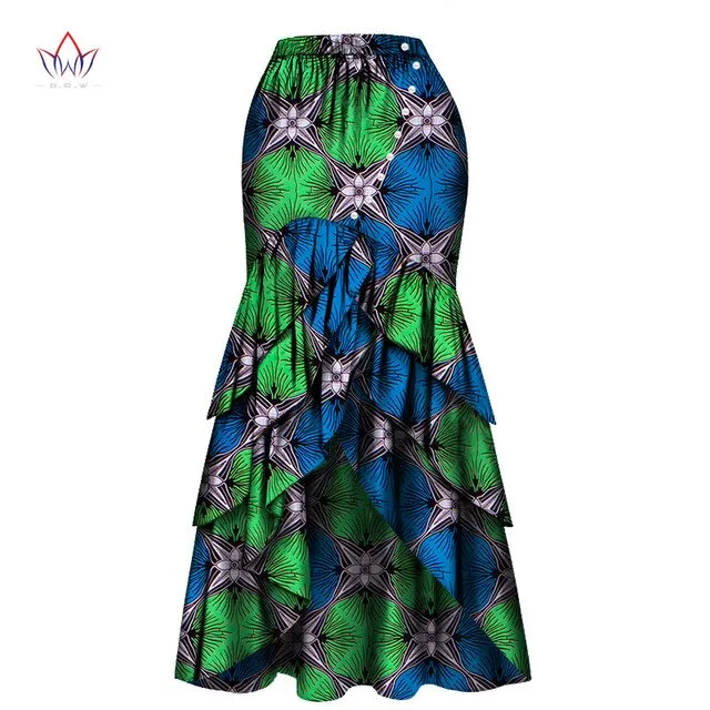 African Skirts For Women Long Maxi Skirt For Women Spring and Autumn Fashion Women's High Waist Elegant Long Skir Party Wy4570
