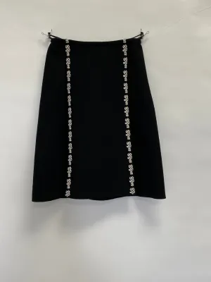 Alaia Black Short Stretch Knit Skirt
