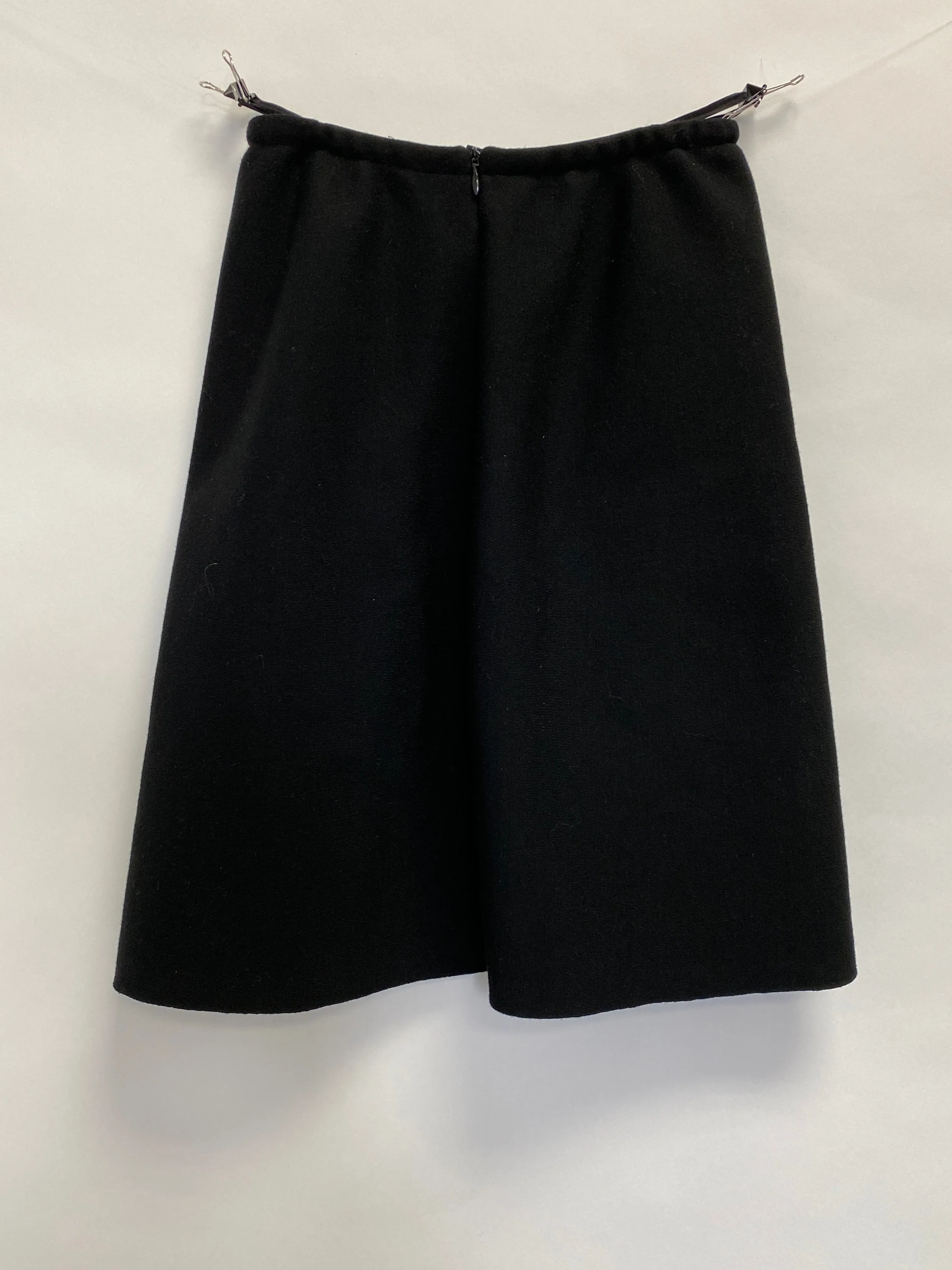 Alaia Black Short Stretch Knit Skirt