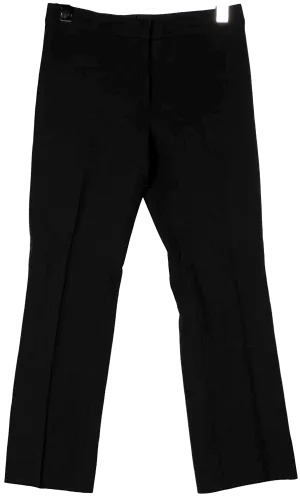Alexander McQueen UK. Black Wide Leg Acetate Blend Pants