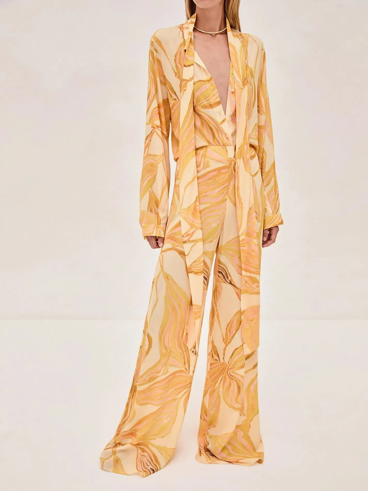Alexis Cypher Pants in Yellow Print