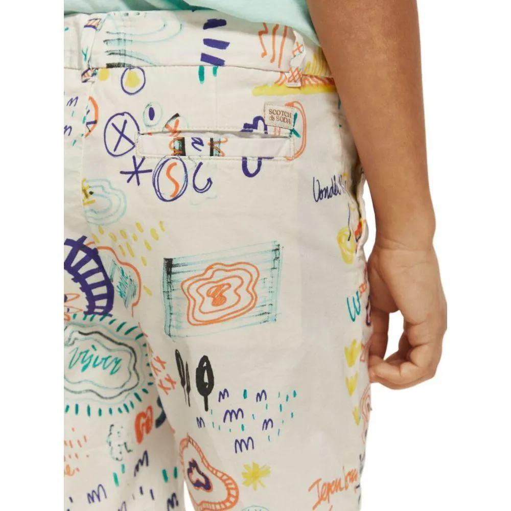 All-Over Printed Chino Shorts