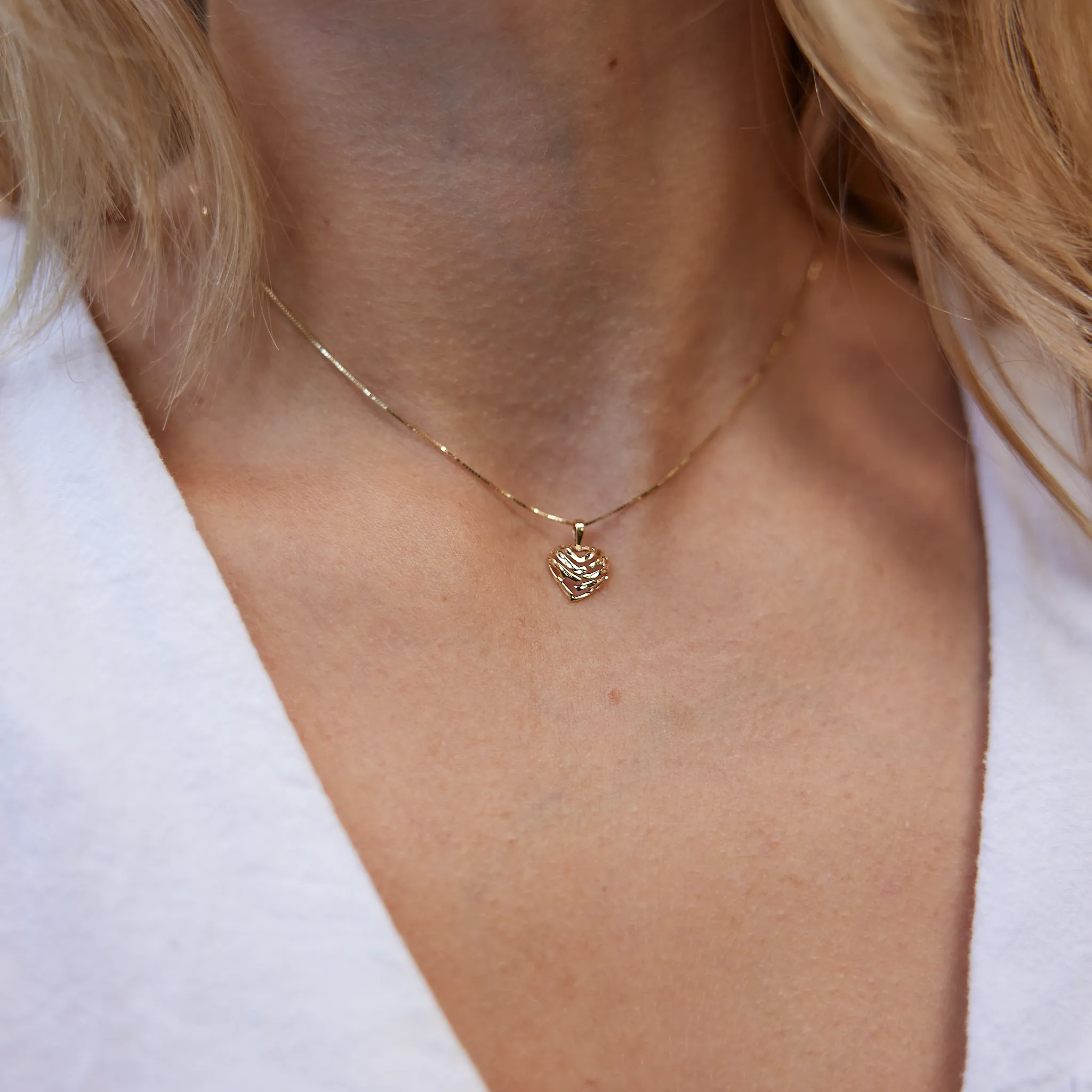 Aloha Heart Pendant in Gold - 9mm