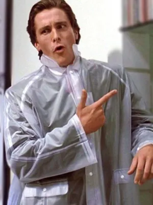 American Psycho Patrick Bateman Rain Coat