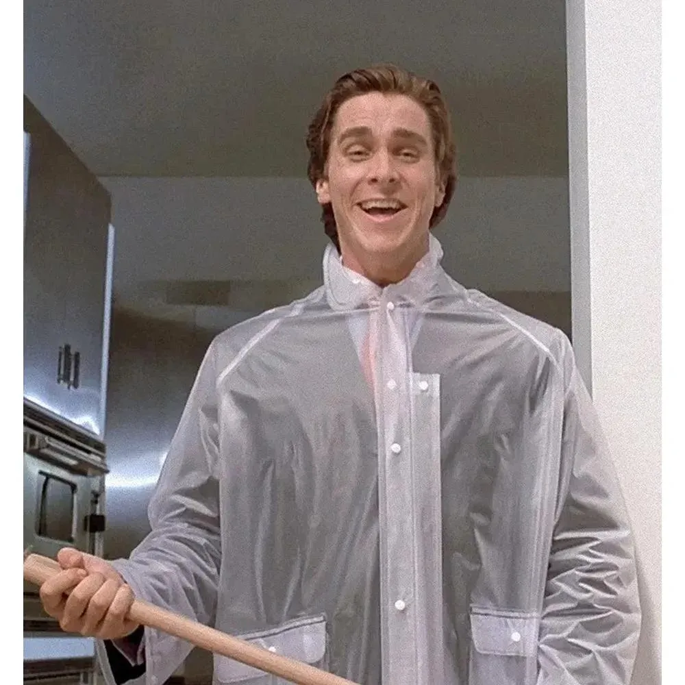 American Psycho Patrick Bateman Rain Coat