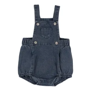 Analogie Bib Romper - Dark Wash (Lightweight Denim Collection)