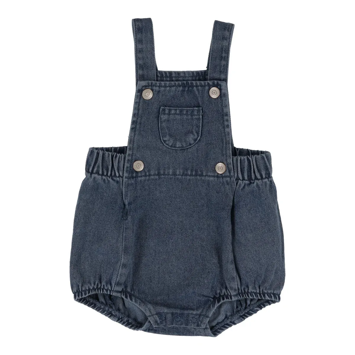 Analogie Bib Romper - Dark Wash (Lightweight Denim Collection)