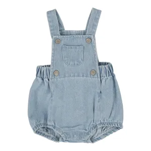 Analogie Bib Romper - Light Wash (Lightweight Denim Collection)