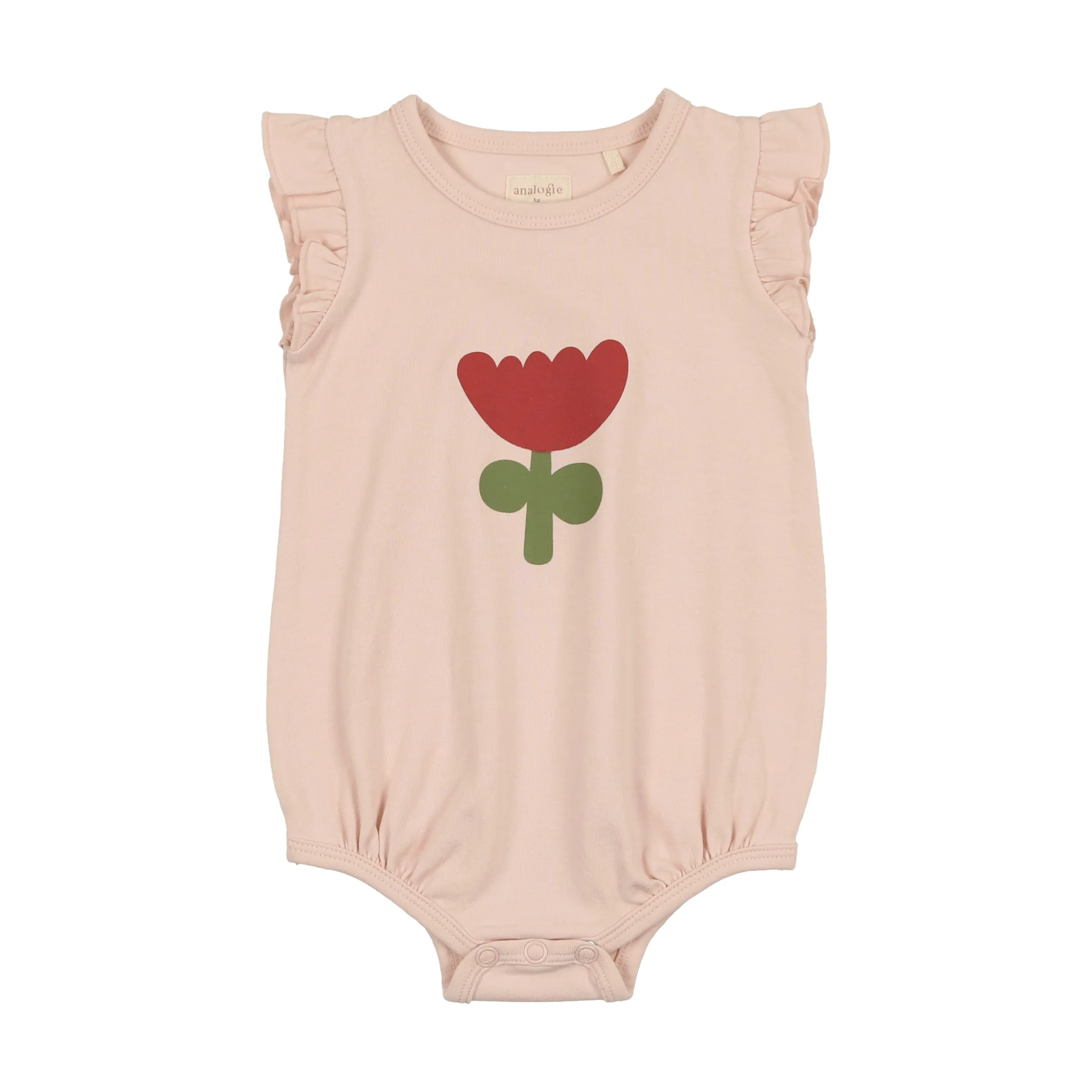 Analogie Summer Print Romper - Tulip