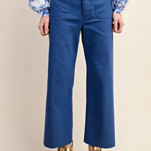 Ankle Cropped Summer Pants, Denim