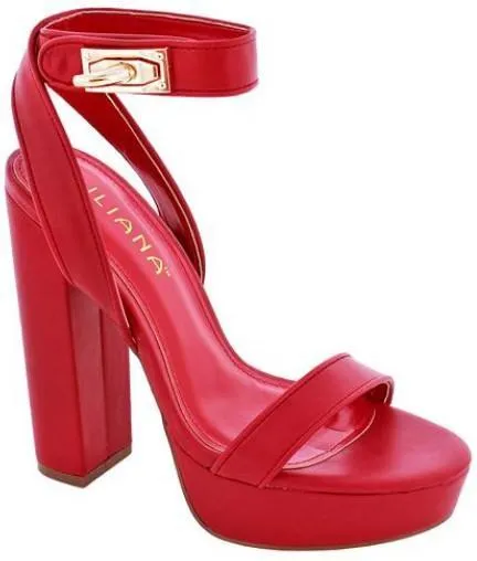 Ankle Strap Platform Chunky High Heel Dress Shoes