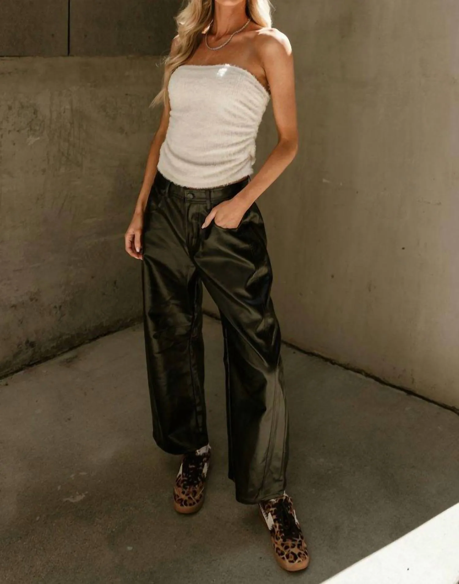 Anna Grace - Angelica Faux Leather Pants