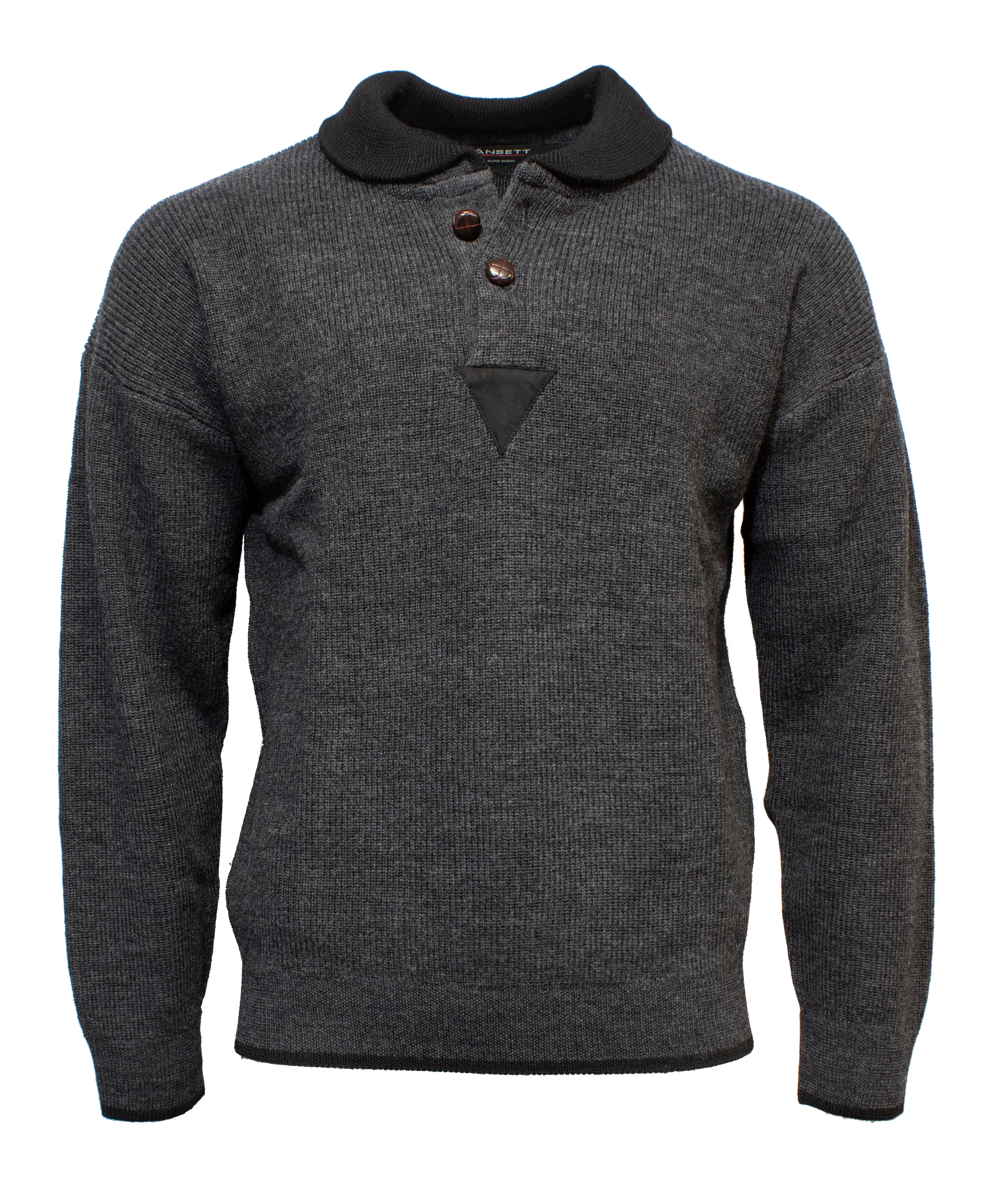 Ansett Pure Wool Shawl Collar
