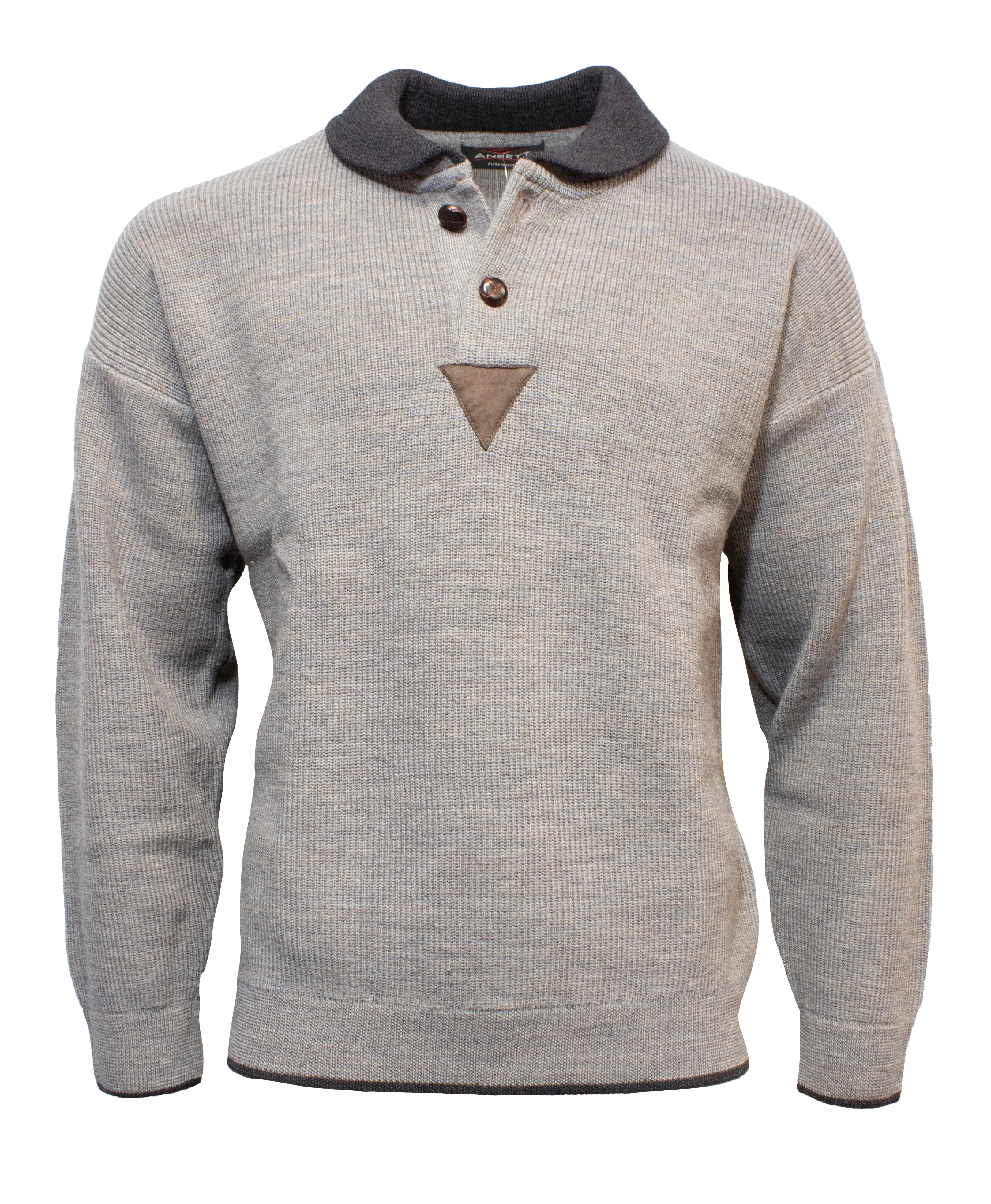 Ansett Pure Wool Shawl Collar