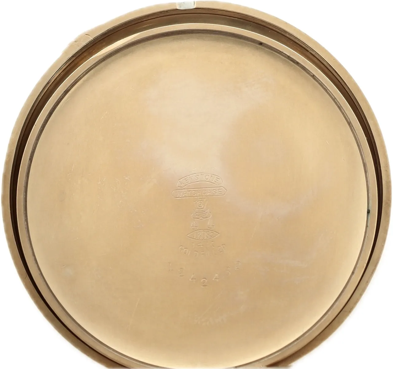 Antique 10 Size Hamilton Mechanical Open Face Pocket Watch Grade 917 14k GF