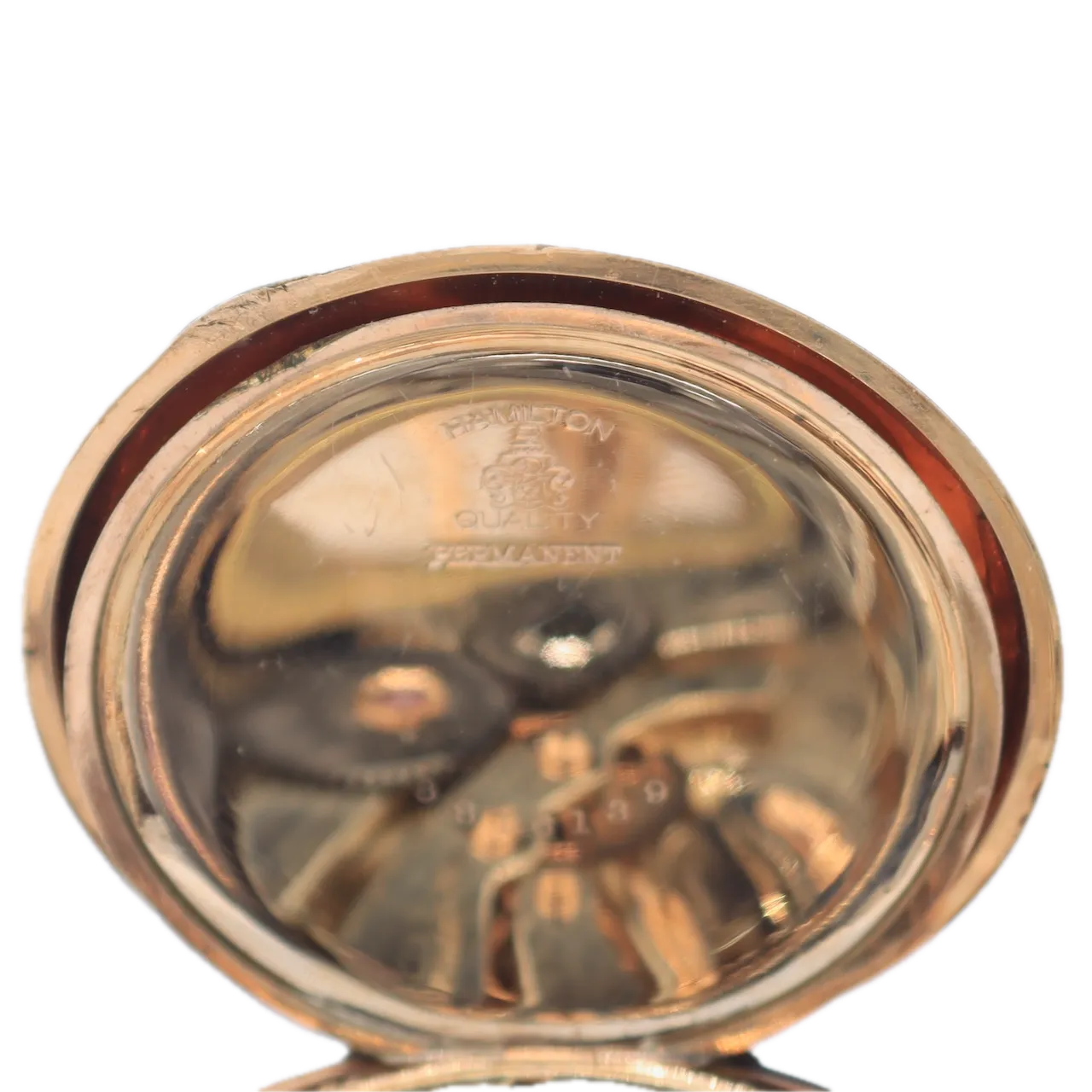 Antique 12s 1914 Hamilton 19 Jewel Open Face Pocket Watch 900 Permenant GFUSA