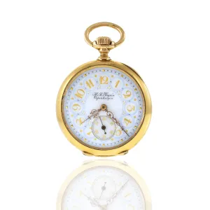 Antique Circa 1880's J.E. Caldwell 18KT Yellow Gold Pocket Watch
