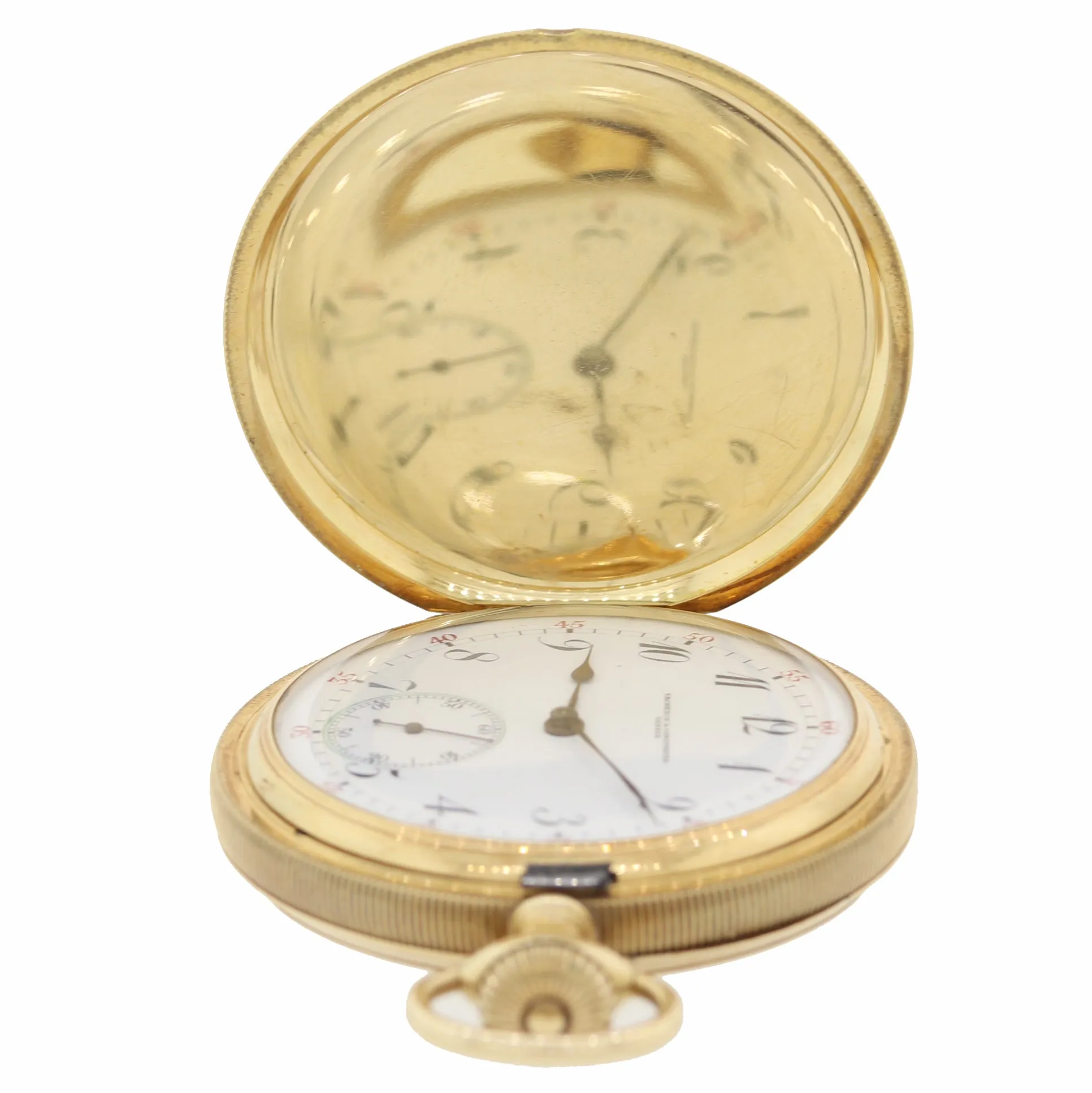 Antique Vacheron Constantin Solid 14k Gold Manual Swiss Full Hunter Pocket Watch