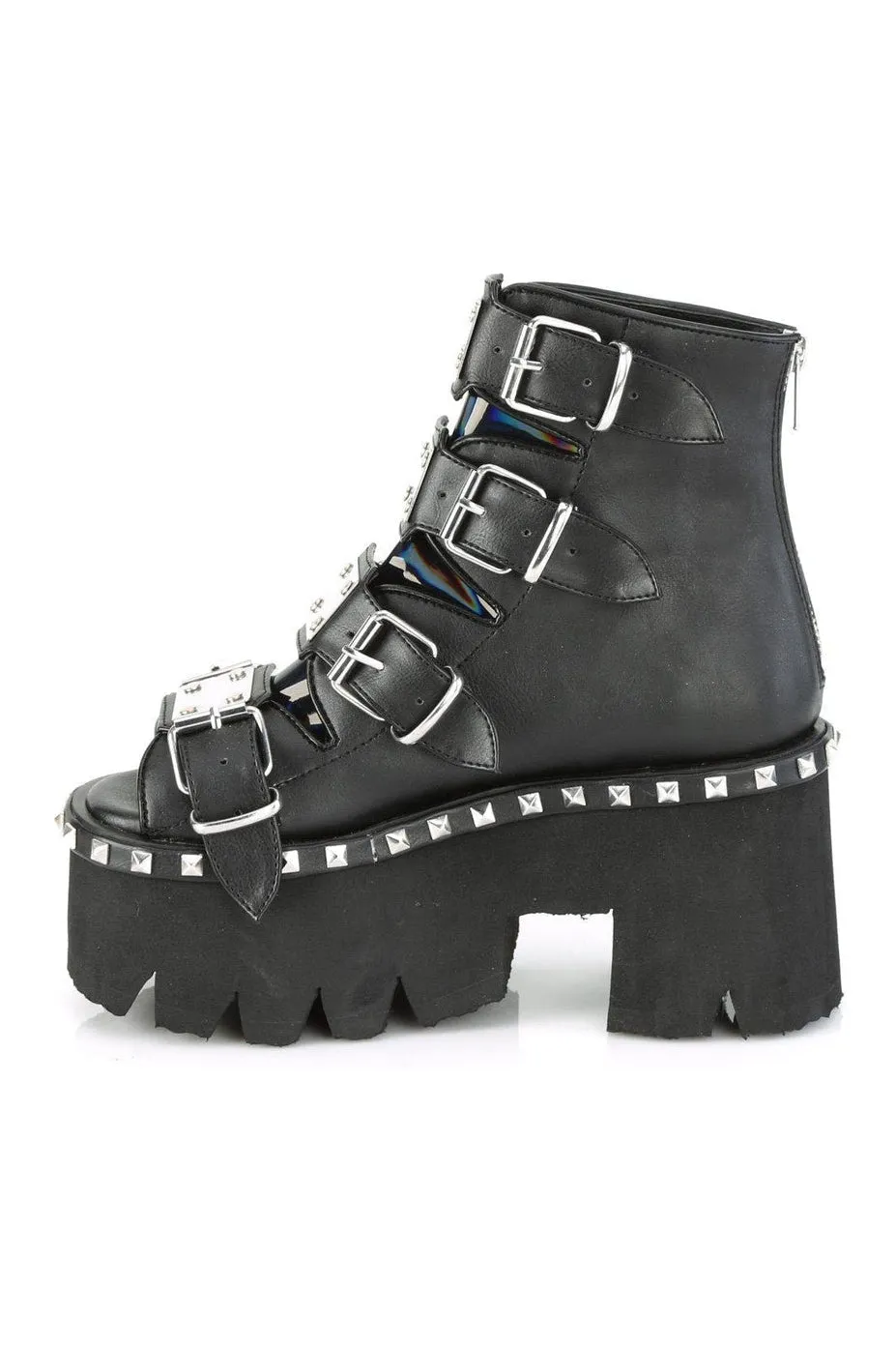 ASHES-70 Ankle Boot | Hologram Faux Leather