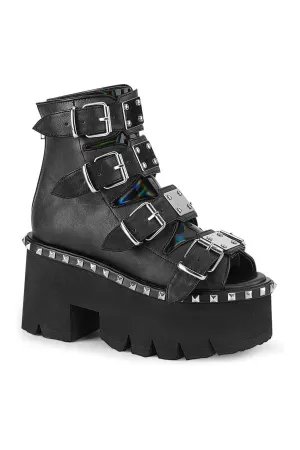ASHES-70 Ankle Boot | Hologram Faux Leather