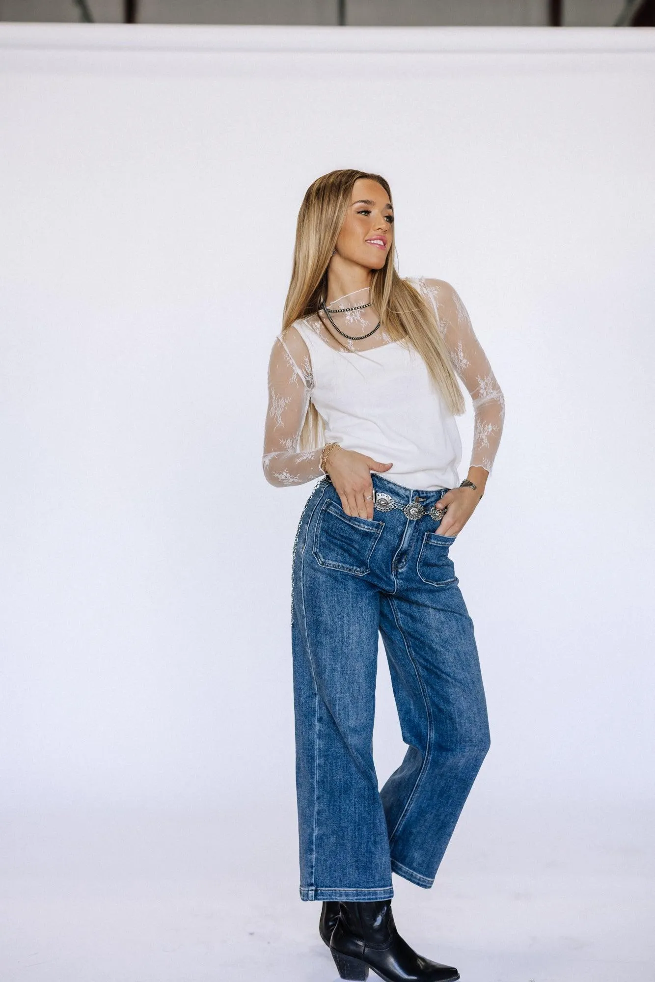Ashley Cropped Denim Pants