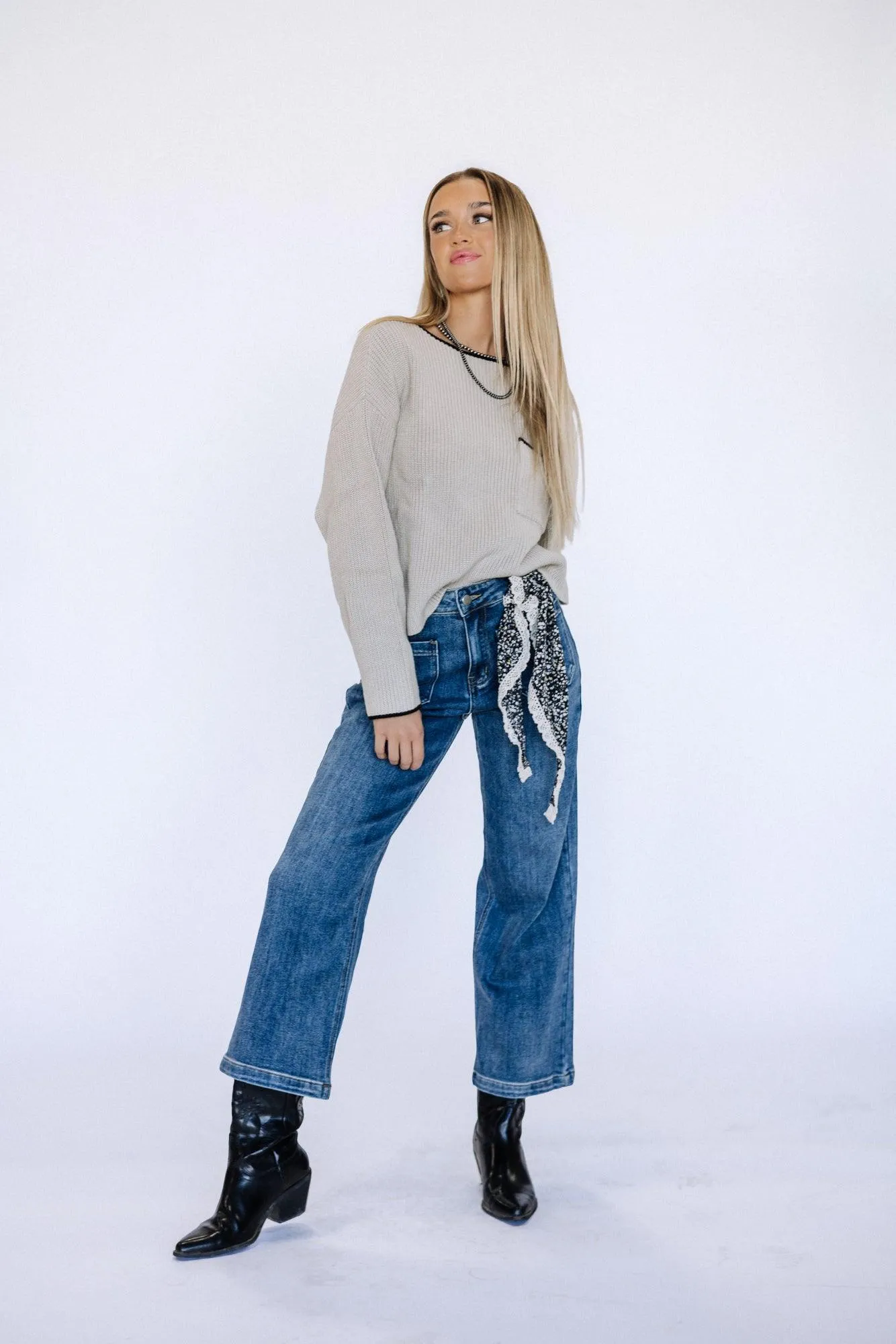Ashley Cropped Denim Pants