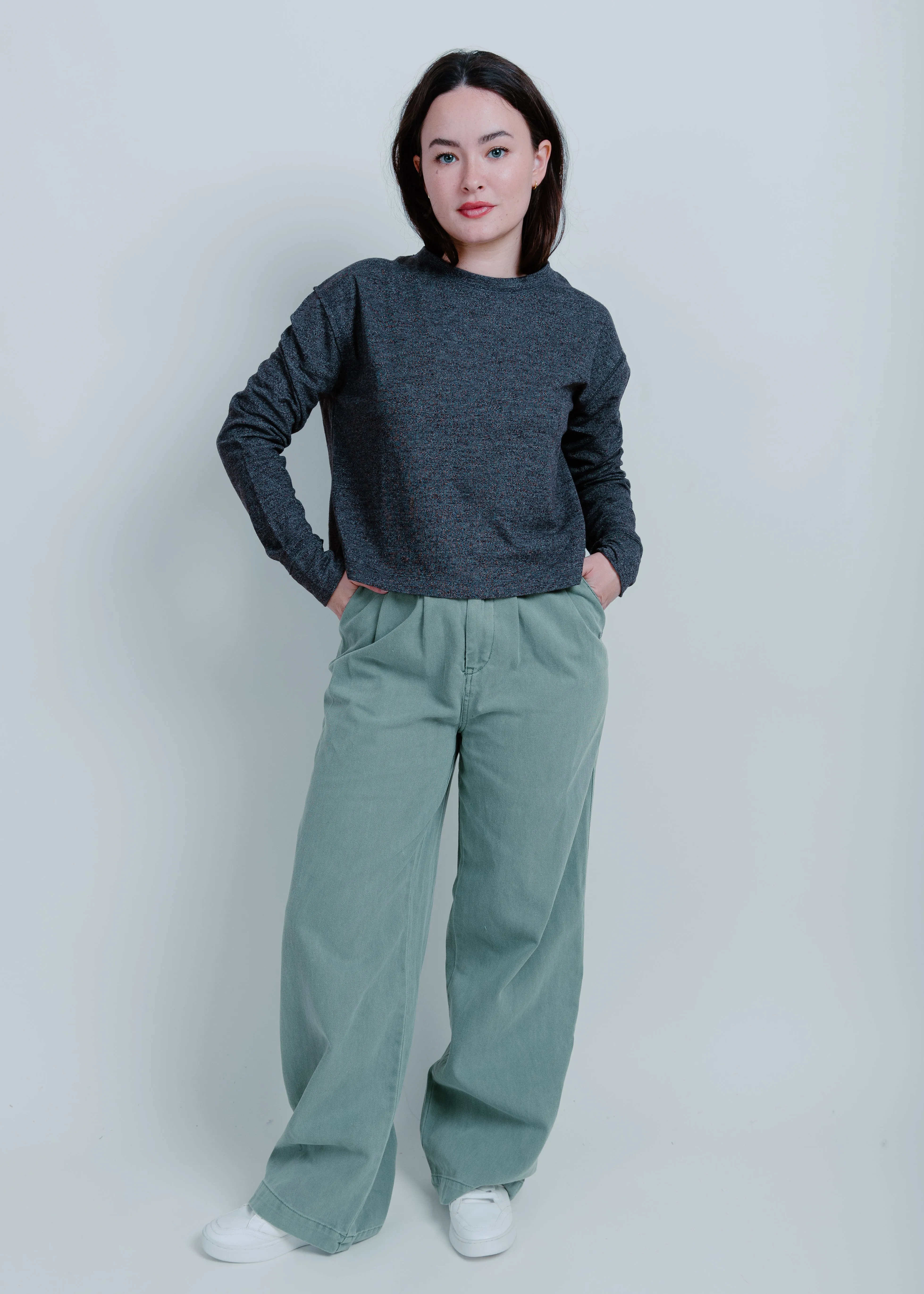 Austin Wide Leg Pants - Green