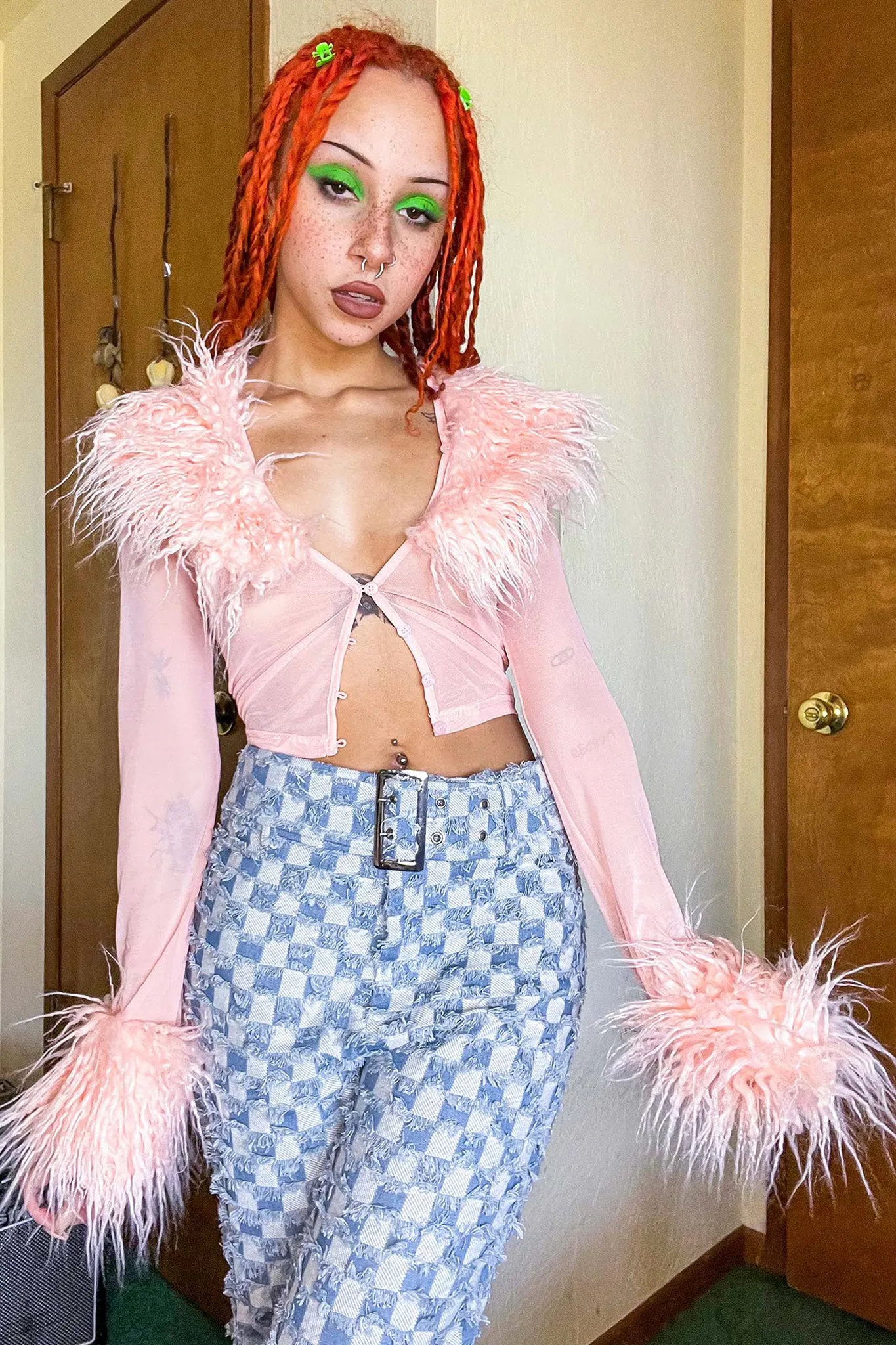 Baby Faux Fur Crop Top