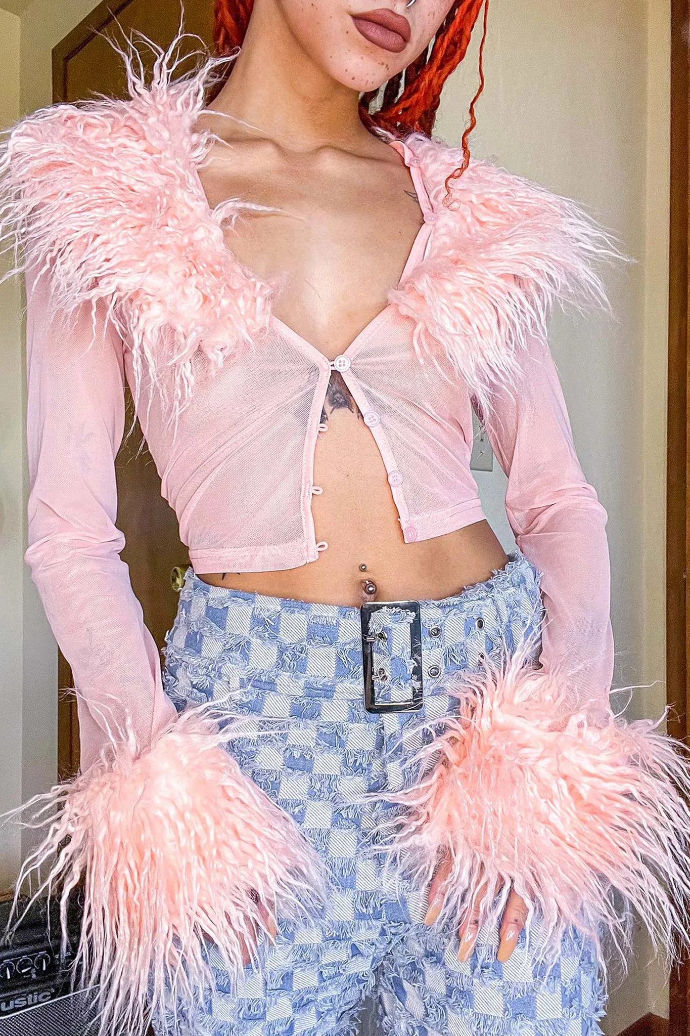 Baby Faux Fur Crop Top