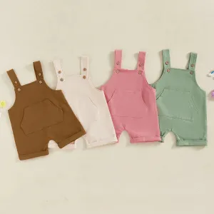 Baby Outfit Boys' Planet Space Romper & Bib Shorts Set