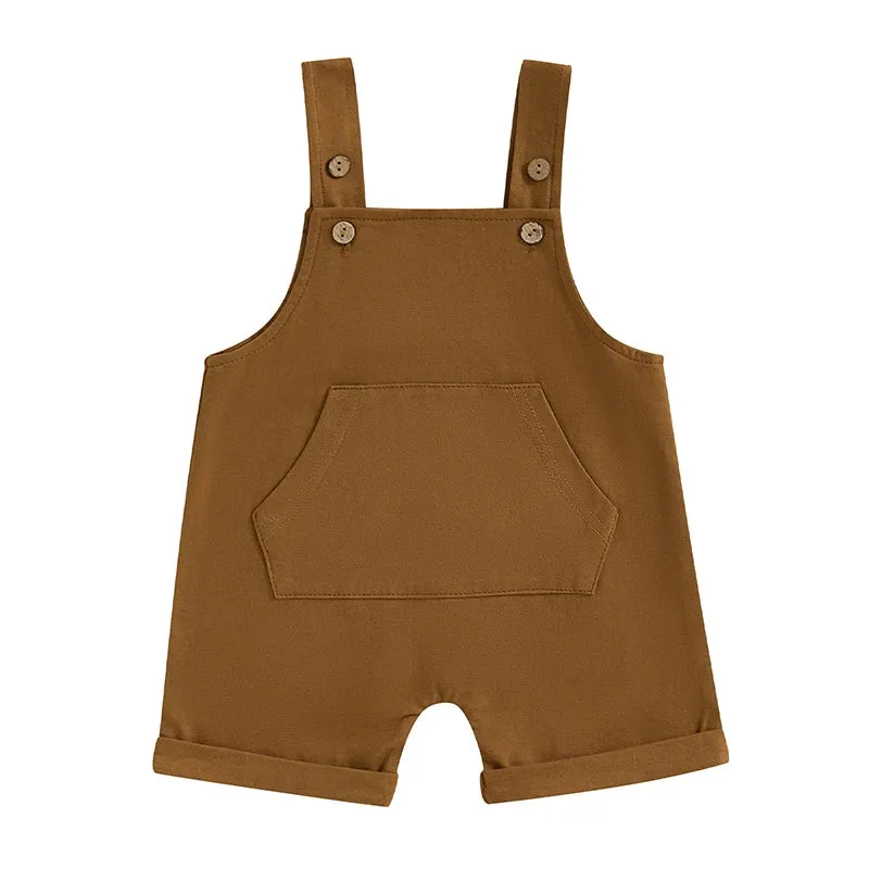 Baby Outfit Boys' Planet Space Romper & Bib Shorts Set