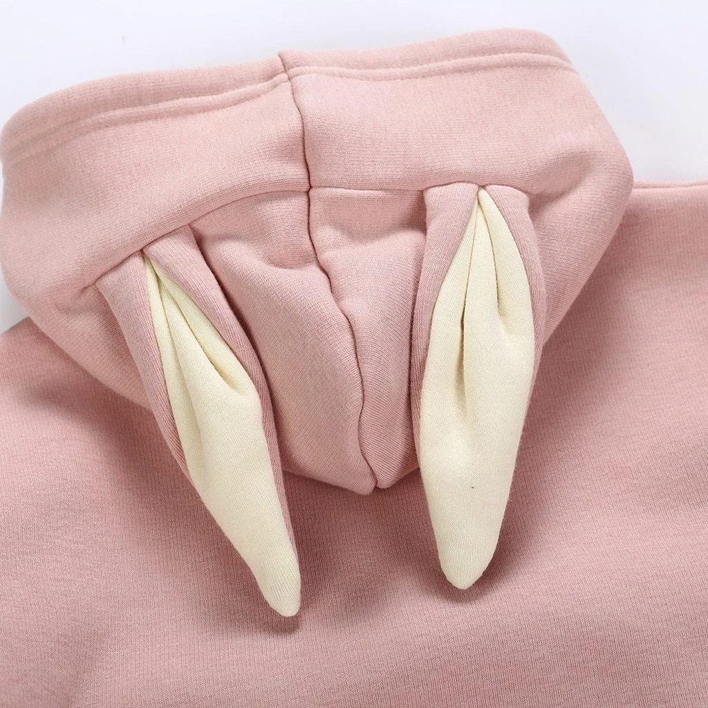 Baby Toddler Girl Rabbit Letter Pullover Bodysuit