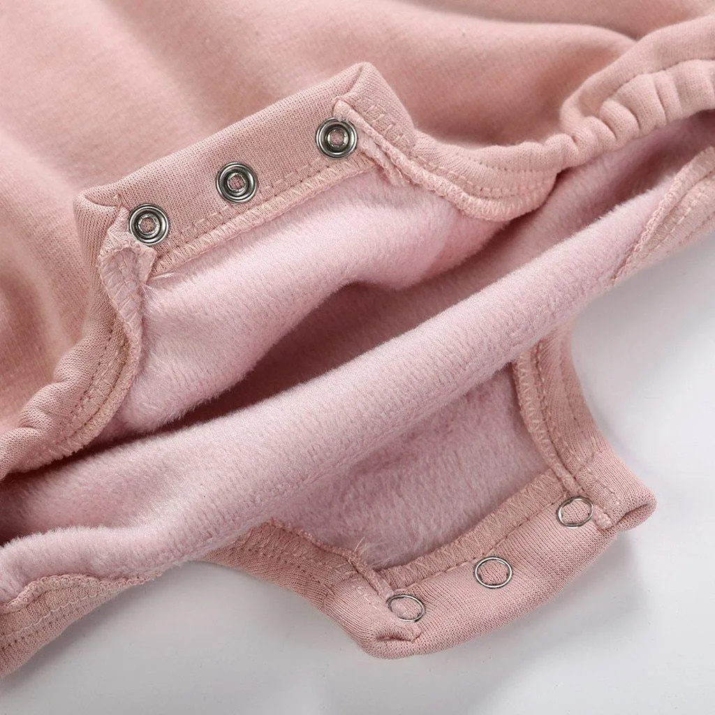 Baby Toddler Girl Rabbit Letter Pullover Bodysuit