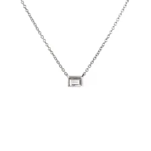 Baguette Diamond Necklace