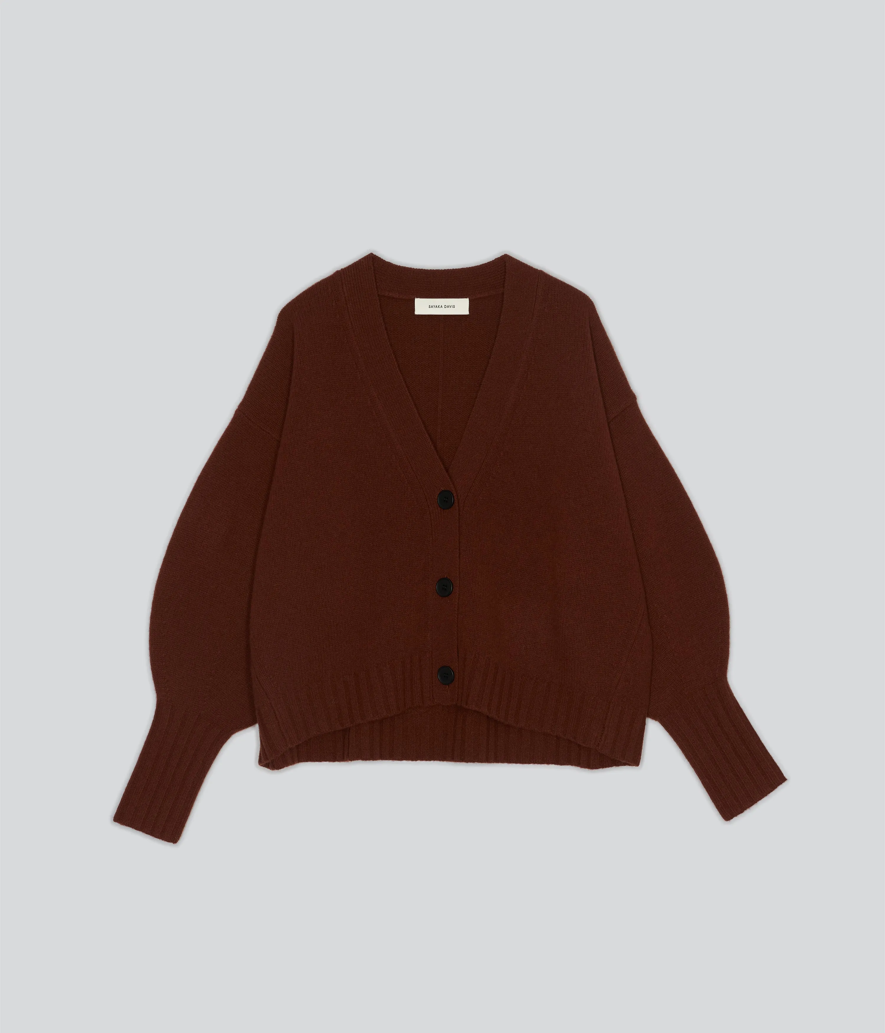 Balloon Sleeve Cardigan in Cinnamon