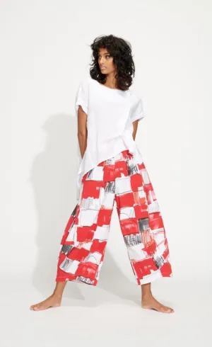 Banana Blue Red Patchwork Pant