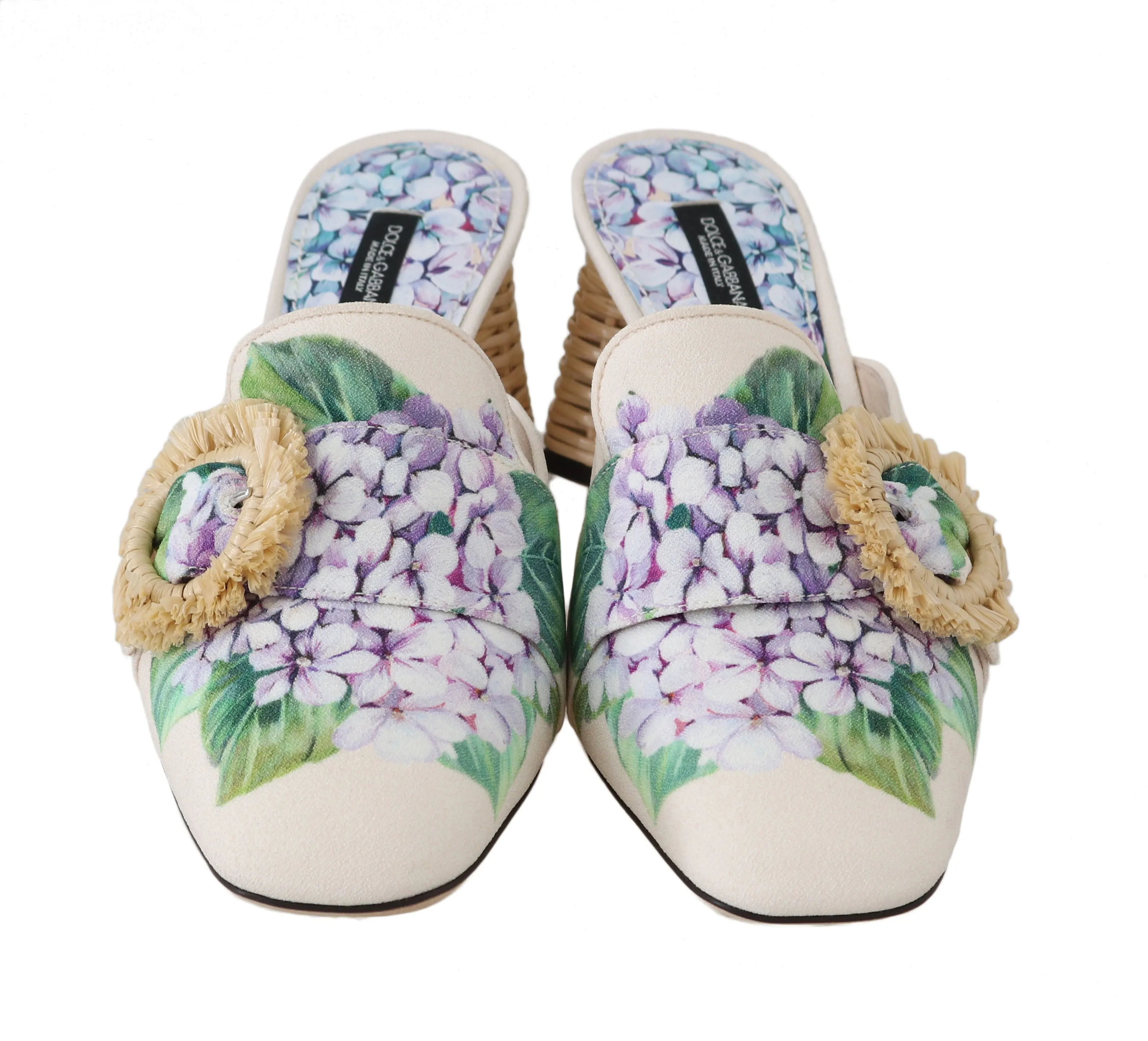 Beige Leather Hortensia Mules