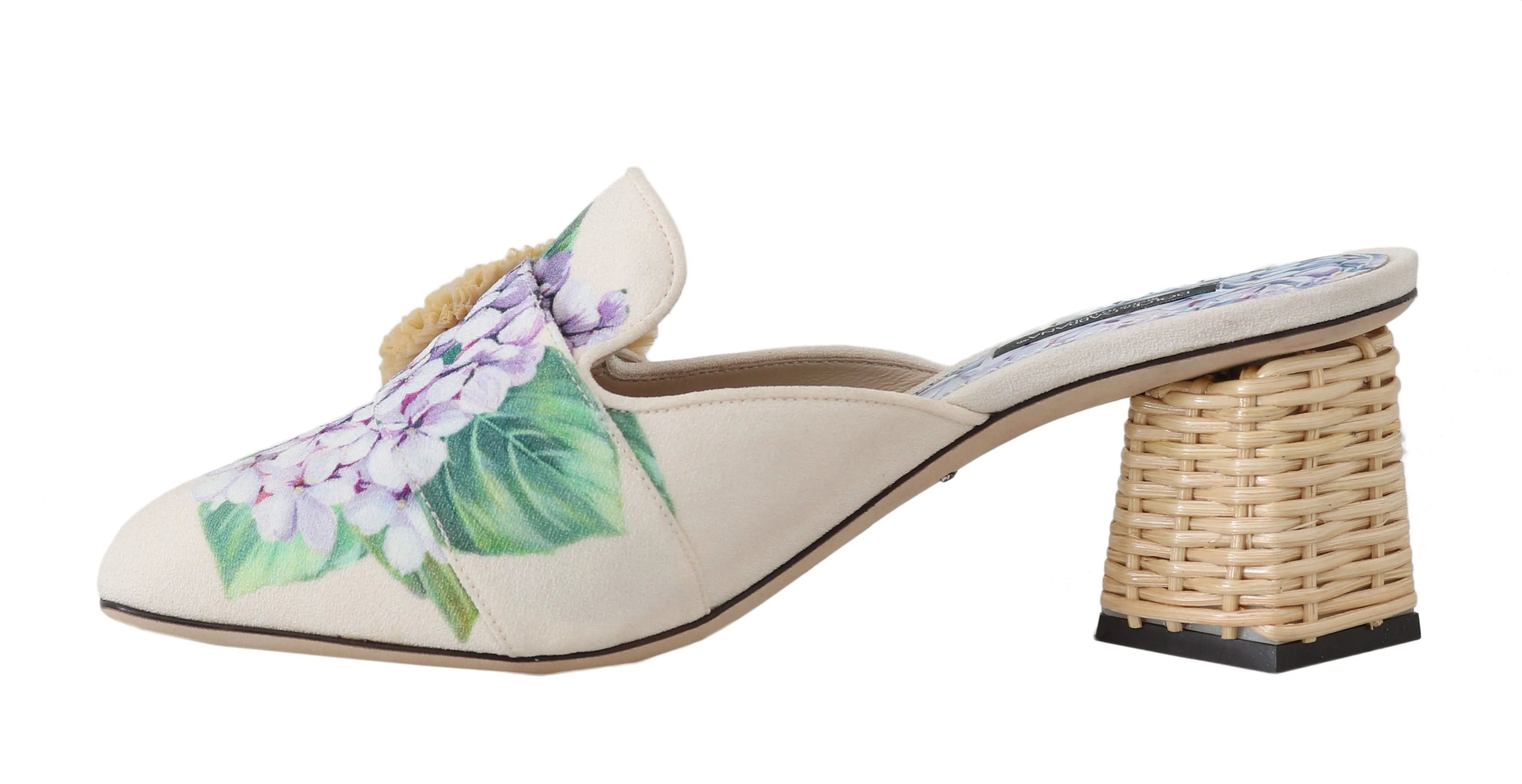 Beige Leather Hortensia Mules