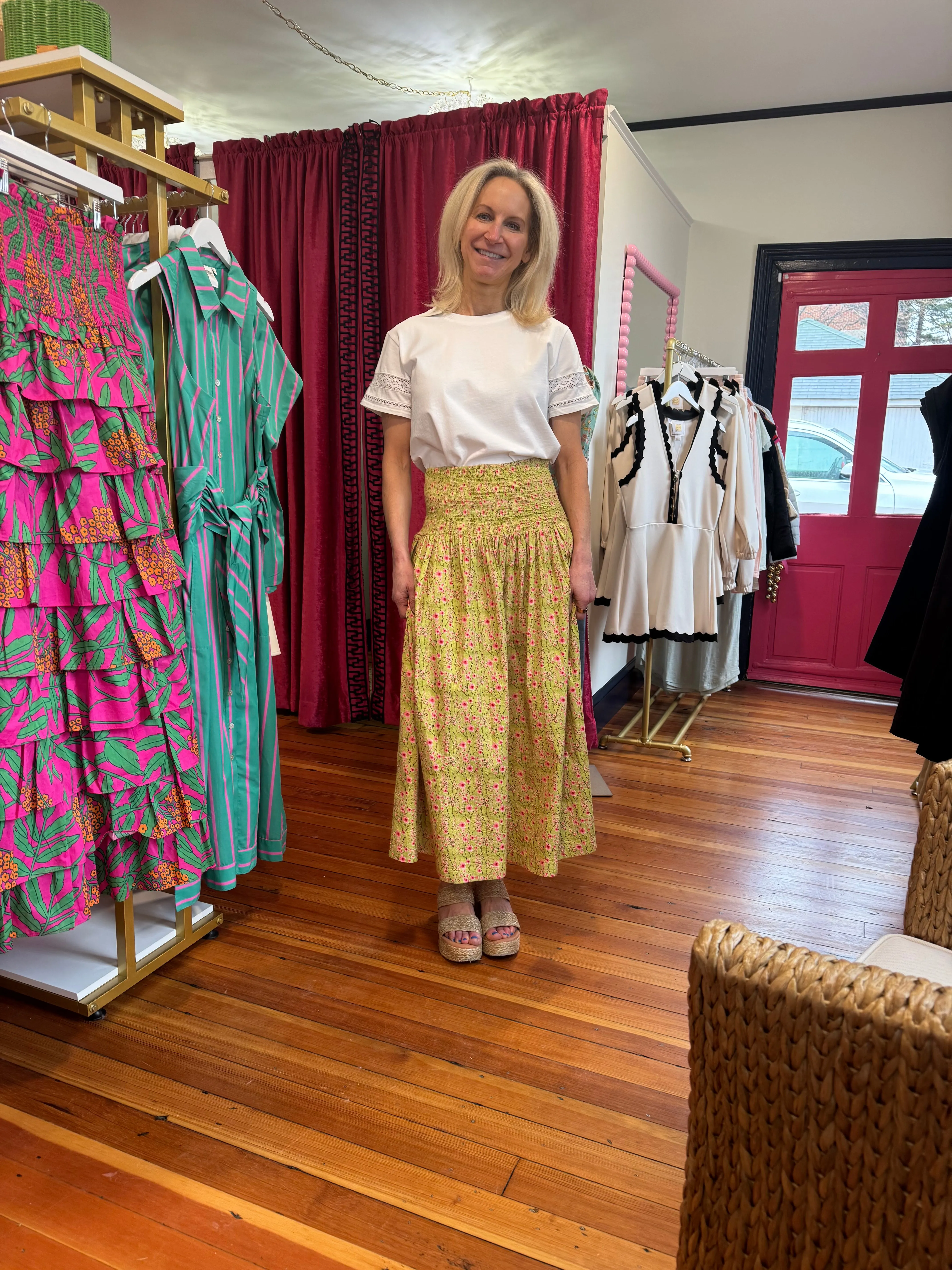 Betsy Skirt/Dress in Potamac Petals by Holly Shae