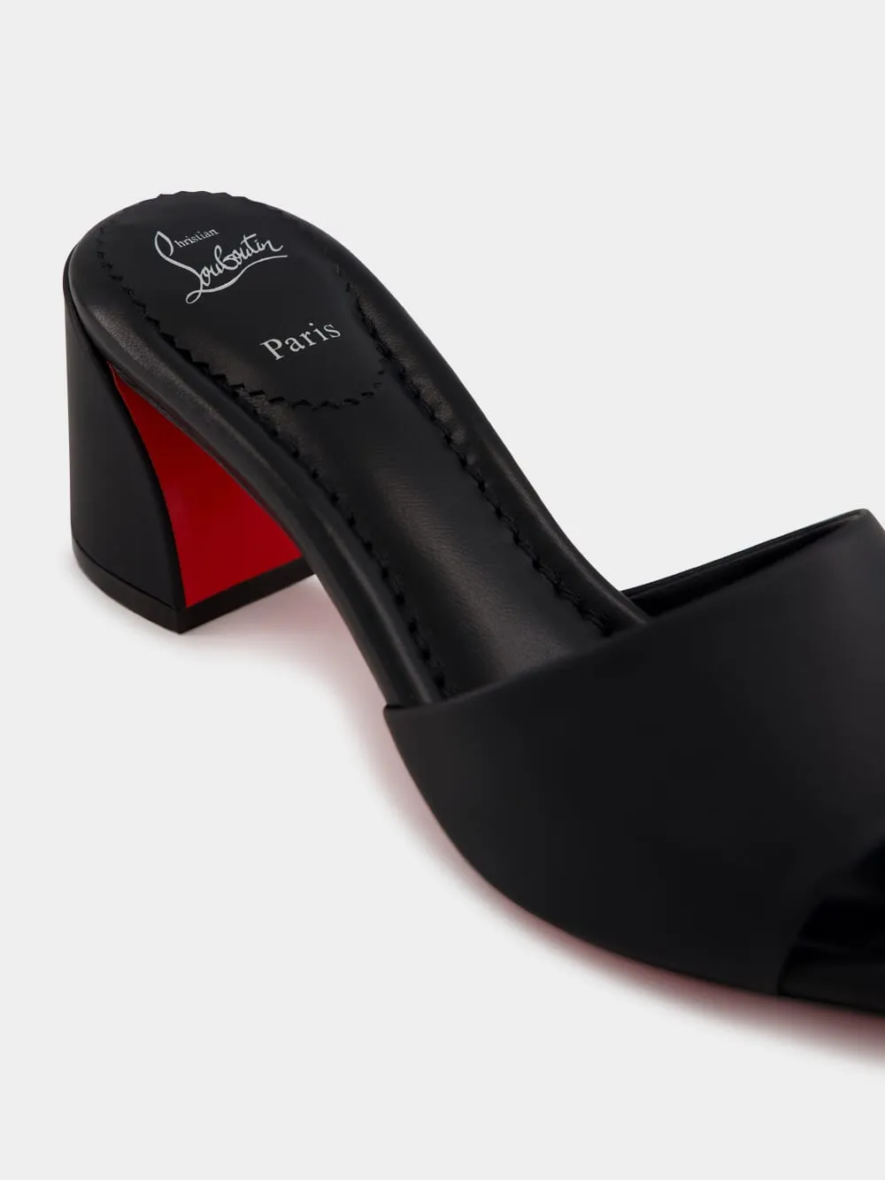 Black Jane Mule Nappa Leather