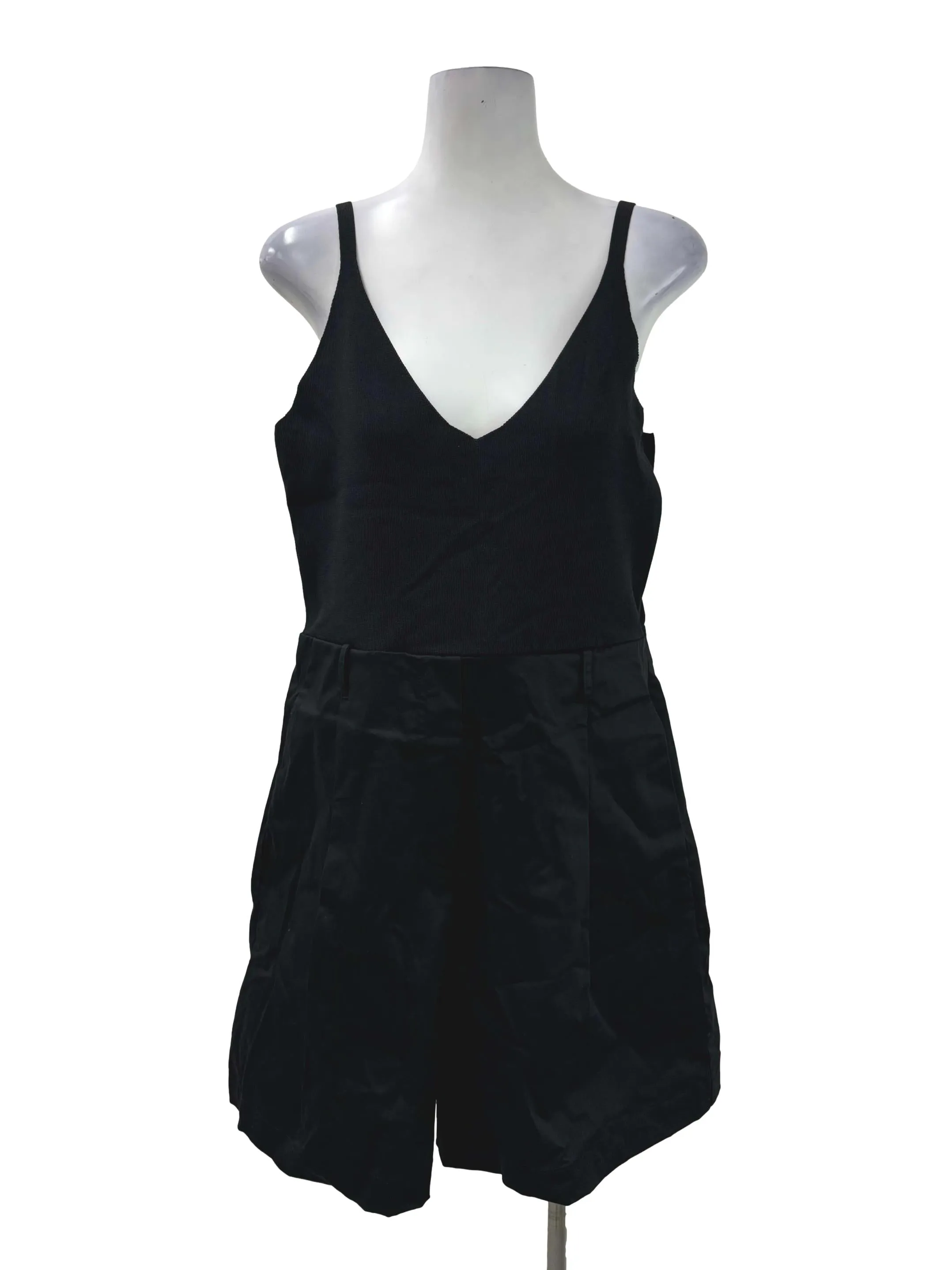 Black Sleeveless Romper