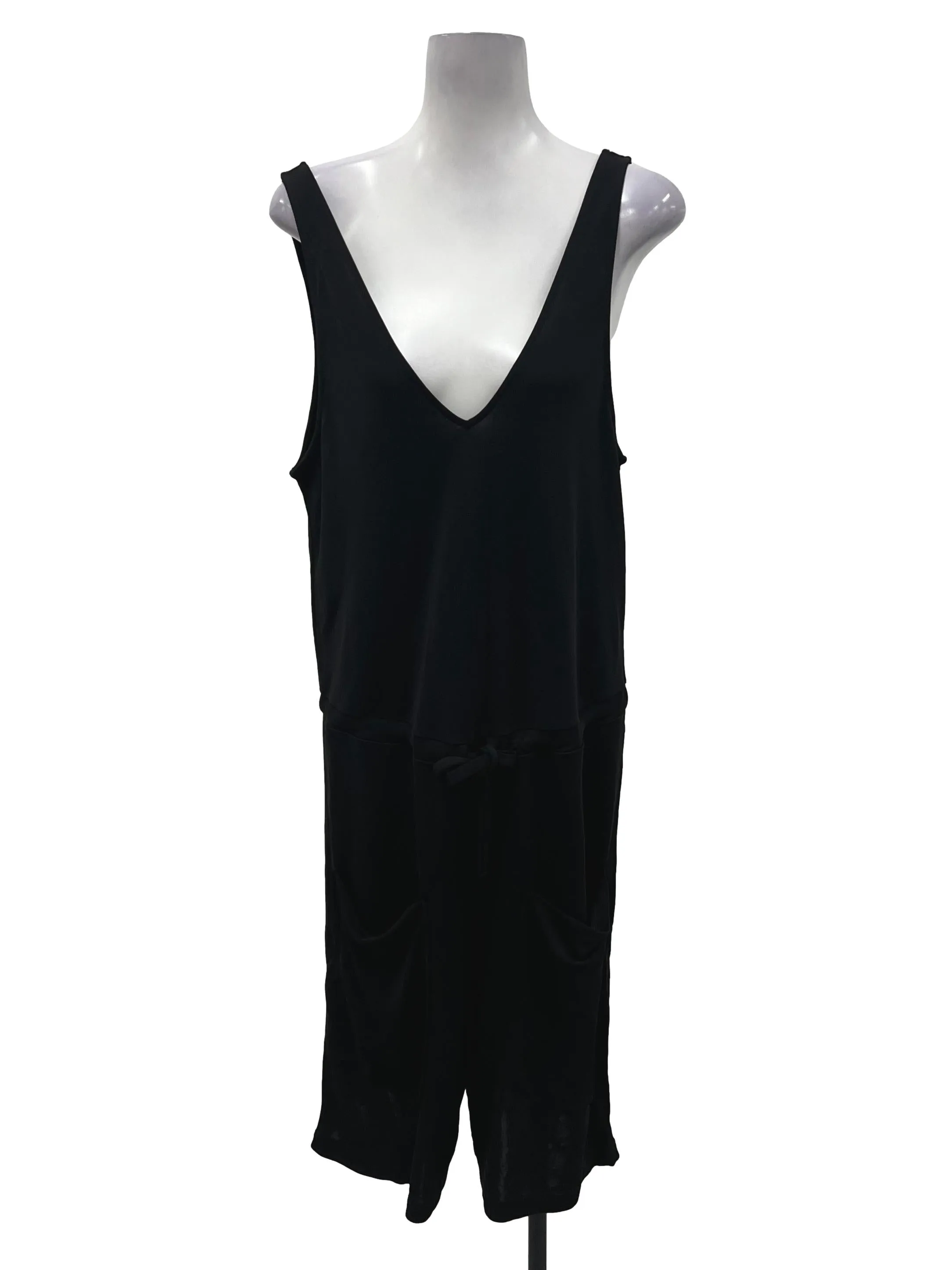 Black Sleeveless Romper