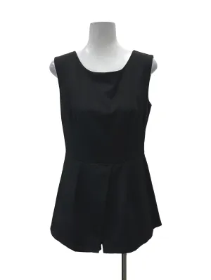 Black Sleeveless Sheath Romper
