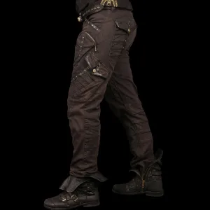 Blade Denim & Leather Pants