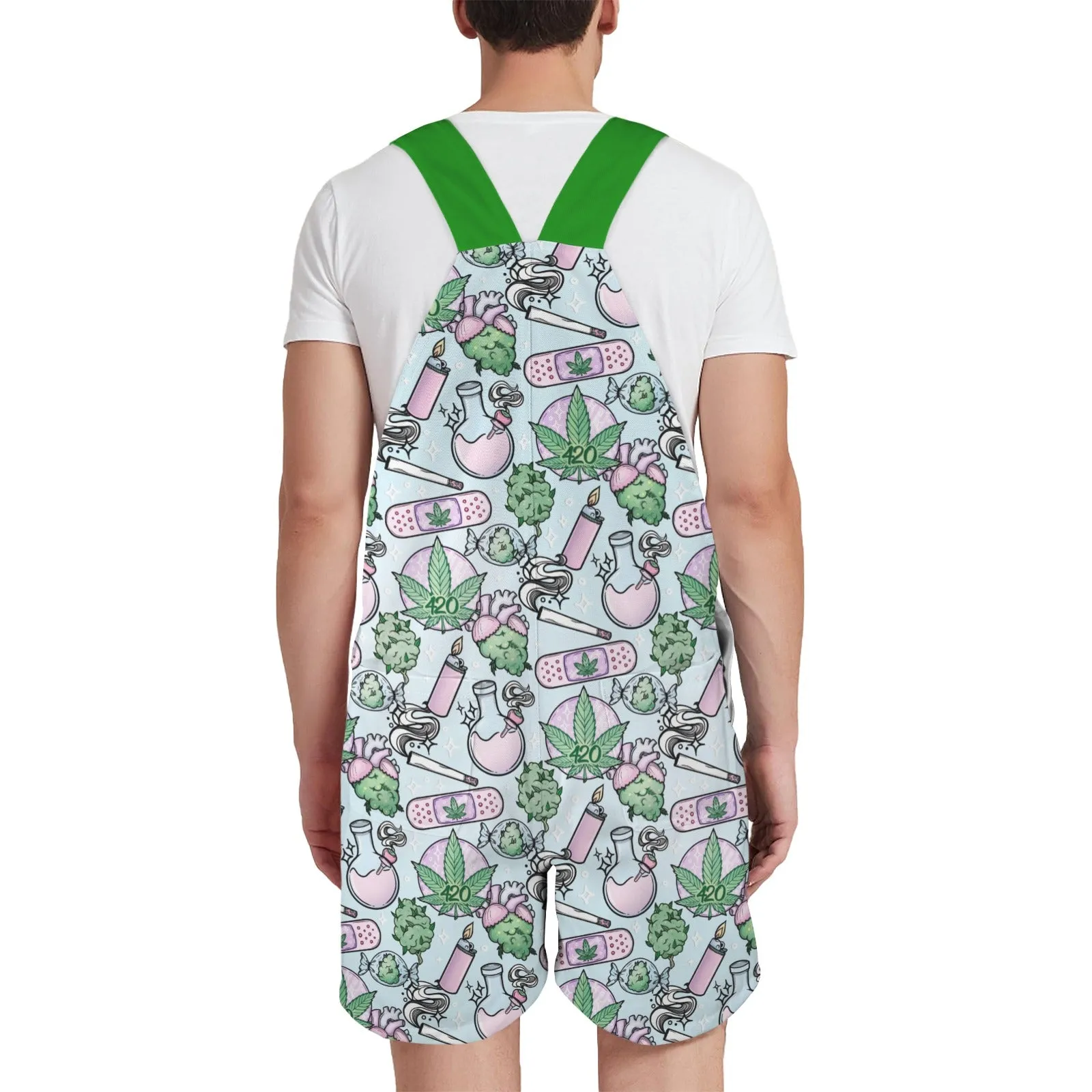 Blue Cannabis Unisex Huggeralls