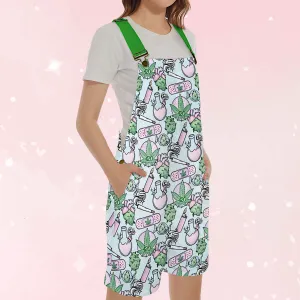 Blue Cannabis Unisex Huggeralls