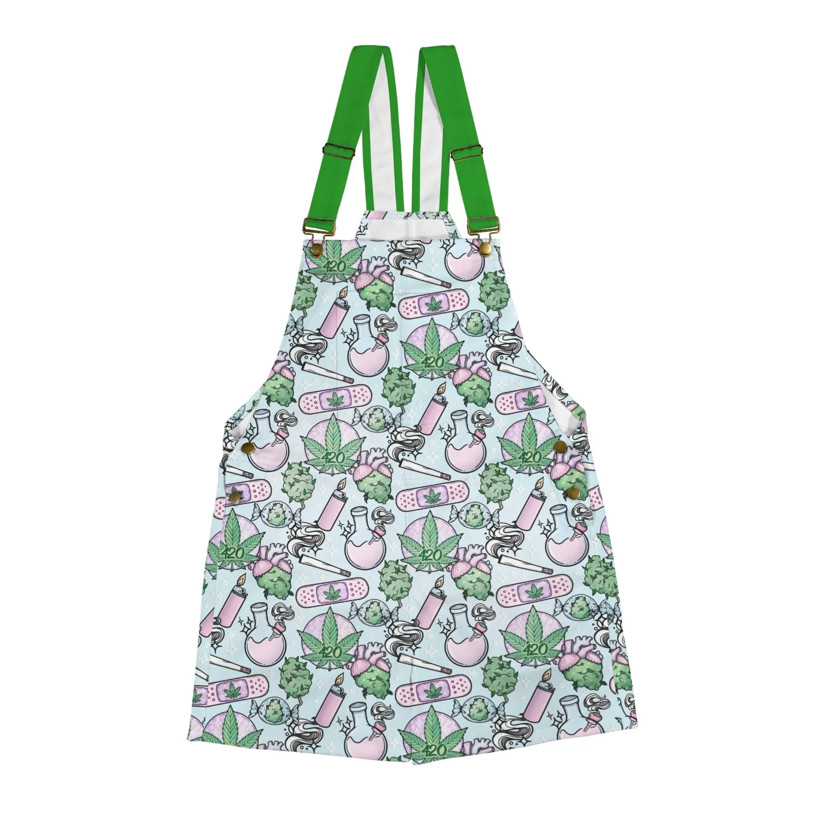 Blue Cannabis Unisex Huggeralls