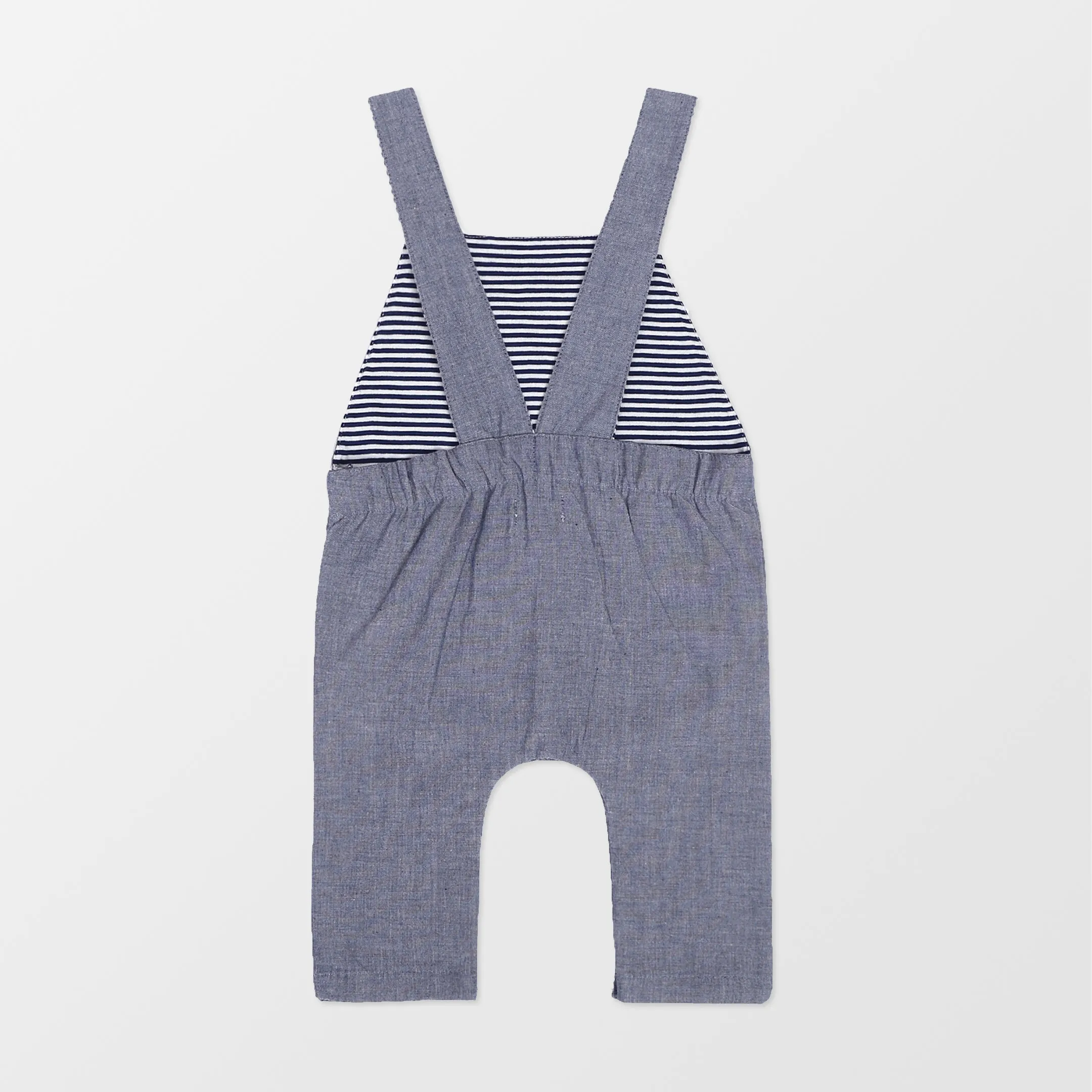 Blue Plain Dungarees